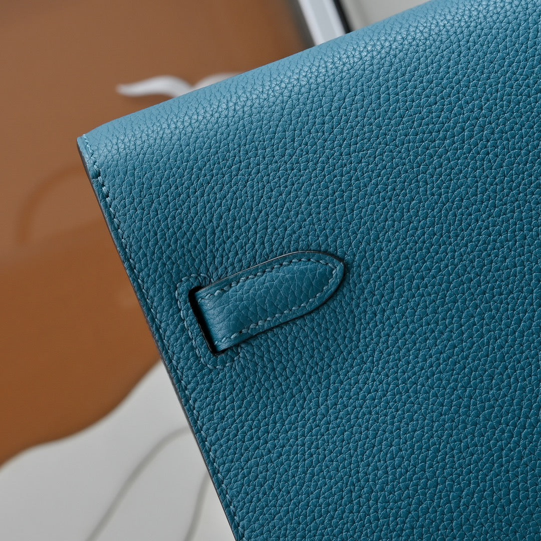 Hermès Kelly Dépêche 36 Briefcase â€?Blue Togo Calfskin