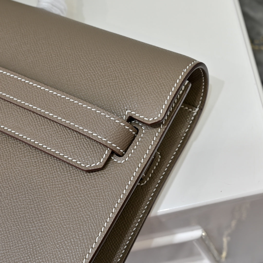 Hermès | Kelly Dépêche 36 Briefcase | Epsom Calfskin Leather | Gray
