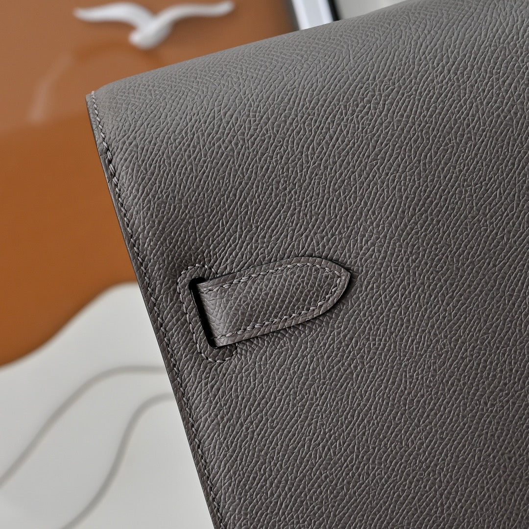 Hermès | Kelly Dépêche 36 Briefcase | Epsom Calfskin Leather | Dark Gray