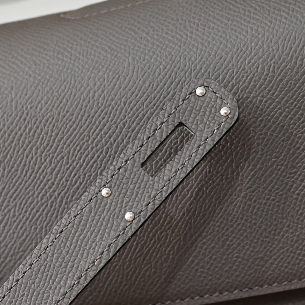 Hermès | Kelly Dépêche 36 Briefcase | Epsom Calfskin Leather | Dark Gray