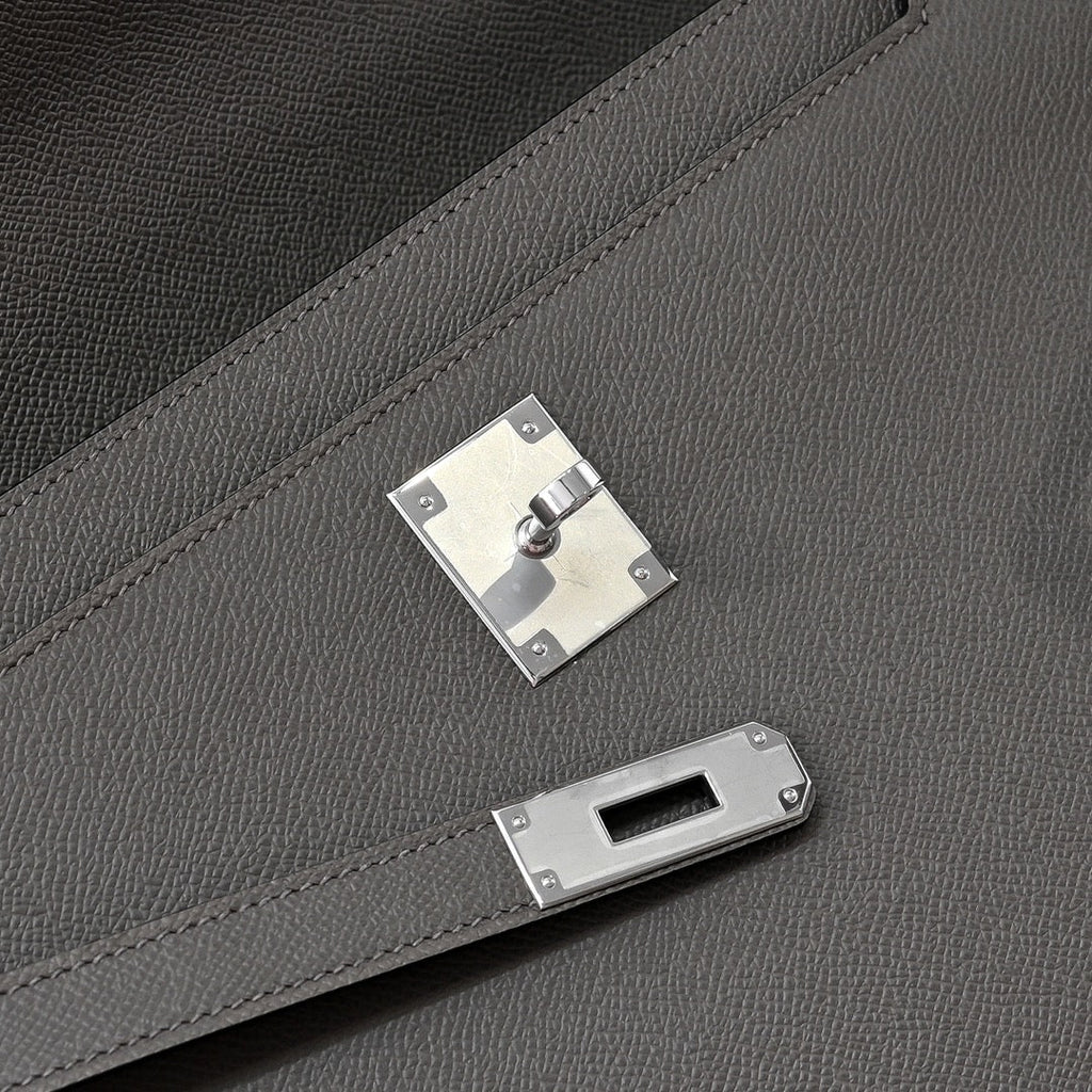 Hermès | Kelly Dépêche 36 Briefcase | Epsom Calfskin Leather | Dark Gray