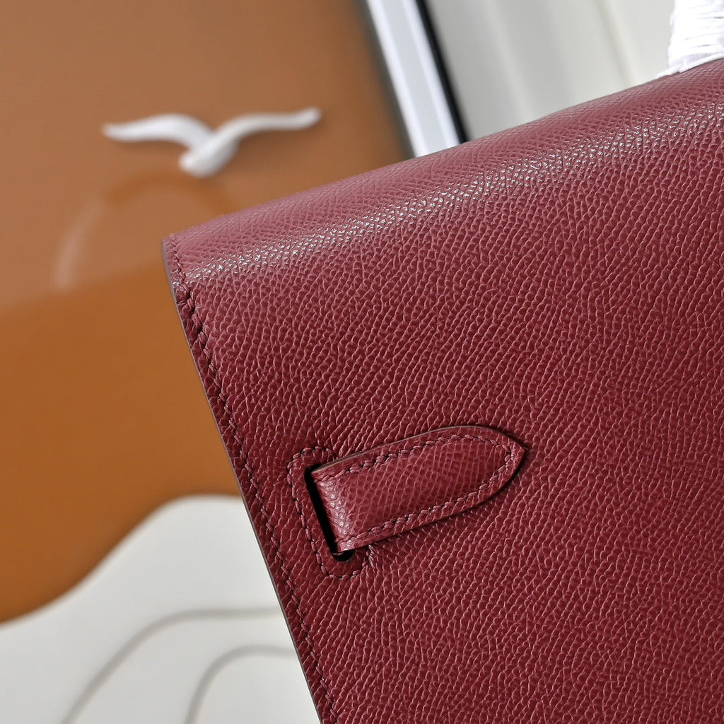Hermès | Kelly Dépêche 36 Briefcase | Epsom Calfskin Leather | Dark Red