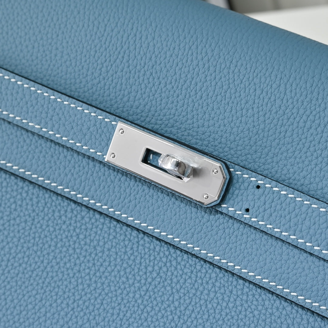 Hermès | Kelly Dépêche 36 | Togo Calfskin | Light Blue | Briefcase