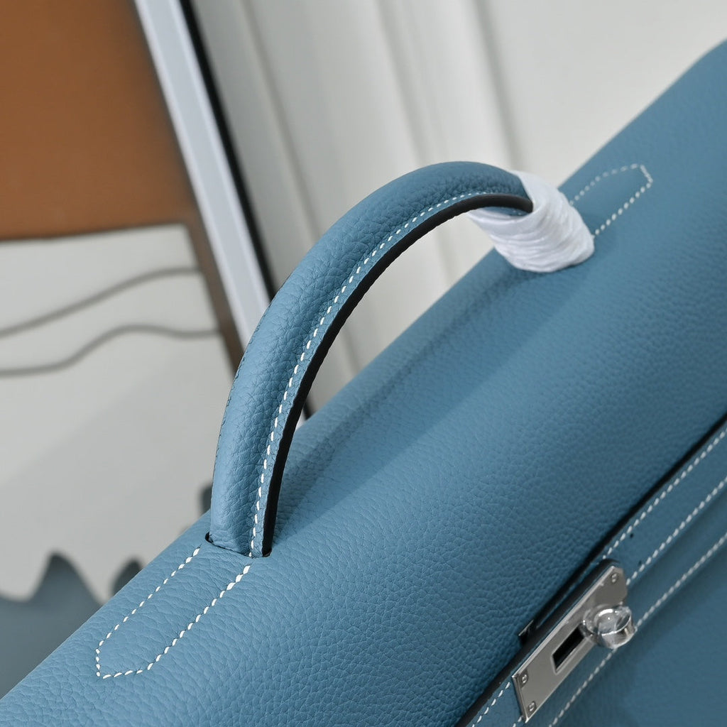 Hermès | Kelly Dépêche 36 | Togo Calfskin | Light Blue | Briefcase