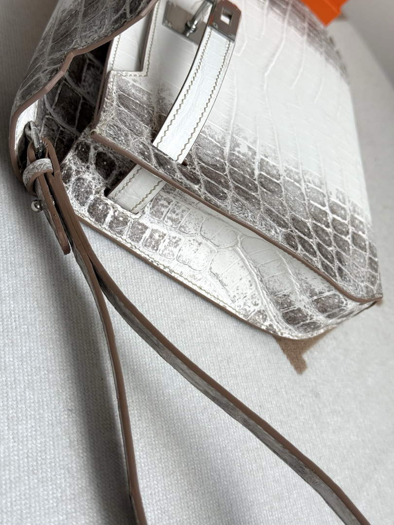 Hermès Kelly depeches 25 pouch Custom-made Crocodile Leather Beige - Default Title - View 5