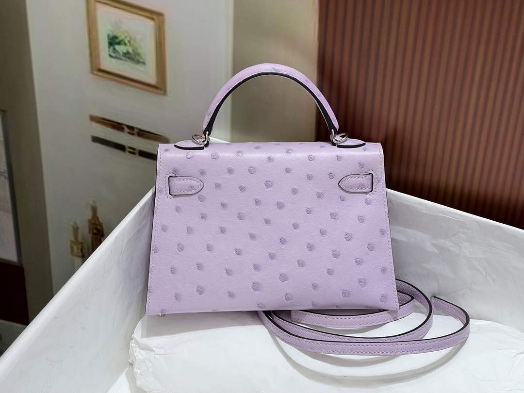 Hermès Kelly II Bag black Ostrich Leather