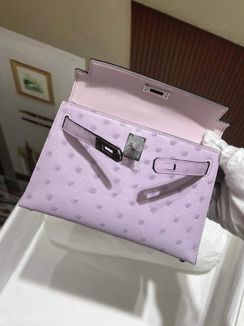 Hermès Kelly II Bag black Ostrich Leather