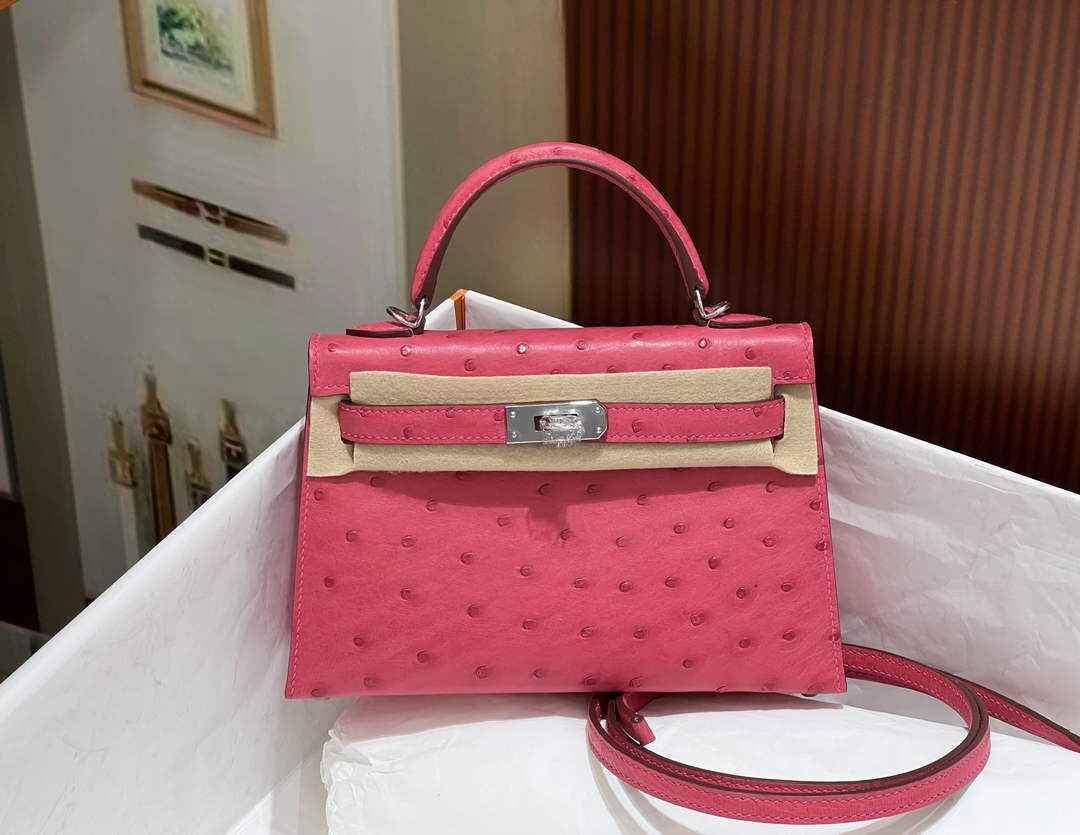 Hermès Kelly II Bag black Ostrich Leather