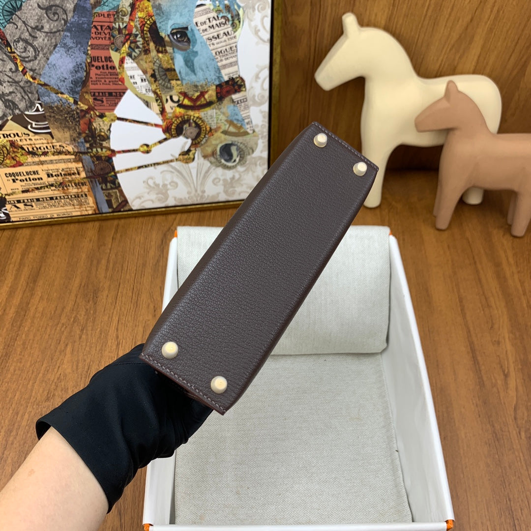 Hermès Kelly II Sellier Mini 2024 Brown Goatskins Leather Gold