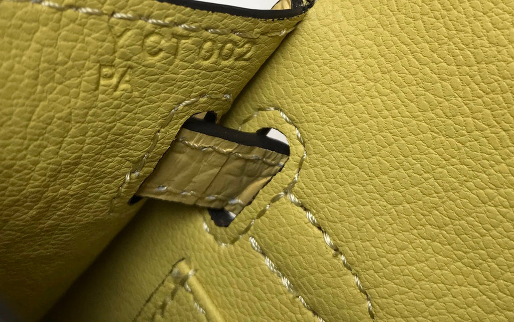 Hermes Kelly Mini II Bag 19 Lemon Yellow Crocodile Leather with Gold Hardware
