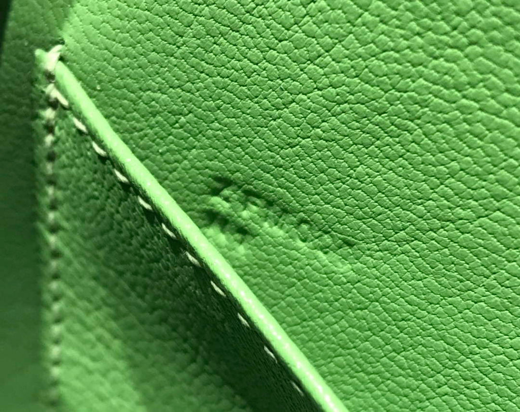 Hermes Kelly Mini II Bag 19 Gold Hardware with Epsom Light Green