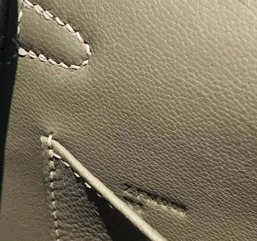 Hermes Kelly Mini II Bag 19 Gold Hardware with Epsom dark Gray