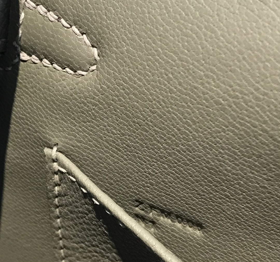 Hermes Kelly Mini II Bag 19 Gold Hardware with Epsom dark Gray