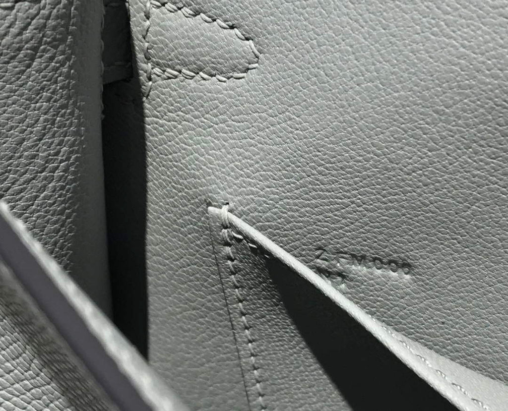 Hermes Kelly Mini II Bag 19 Gold Hardware with Epsom Light Gray