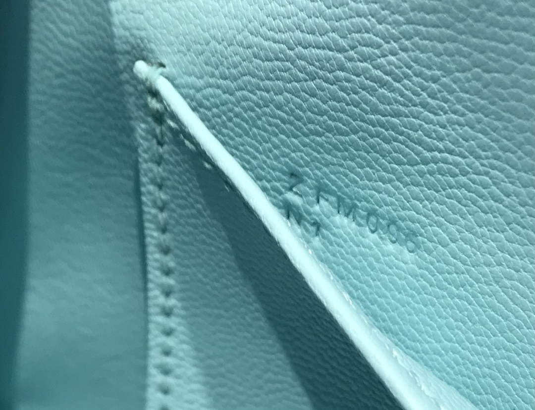 Hermes Kelly Mini II Bag 19 Epsom Light Blue with Silver Hardware