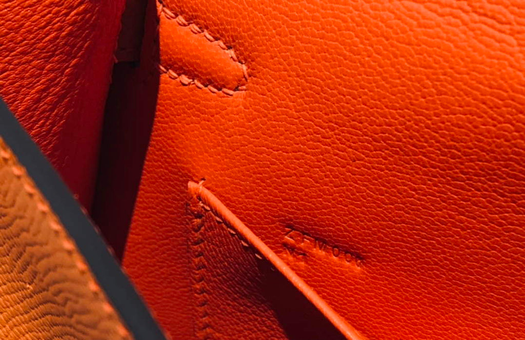 Hermes Kelly Mini II Bag 19 Gold Hardware with Epsom Orange