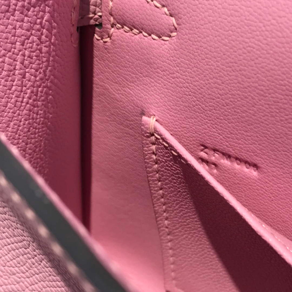 Hermes Kelly Mini II Bag 19 Gold Hardware with Epsom light Pink