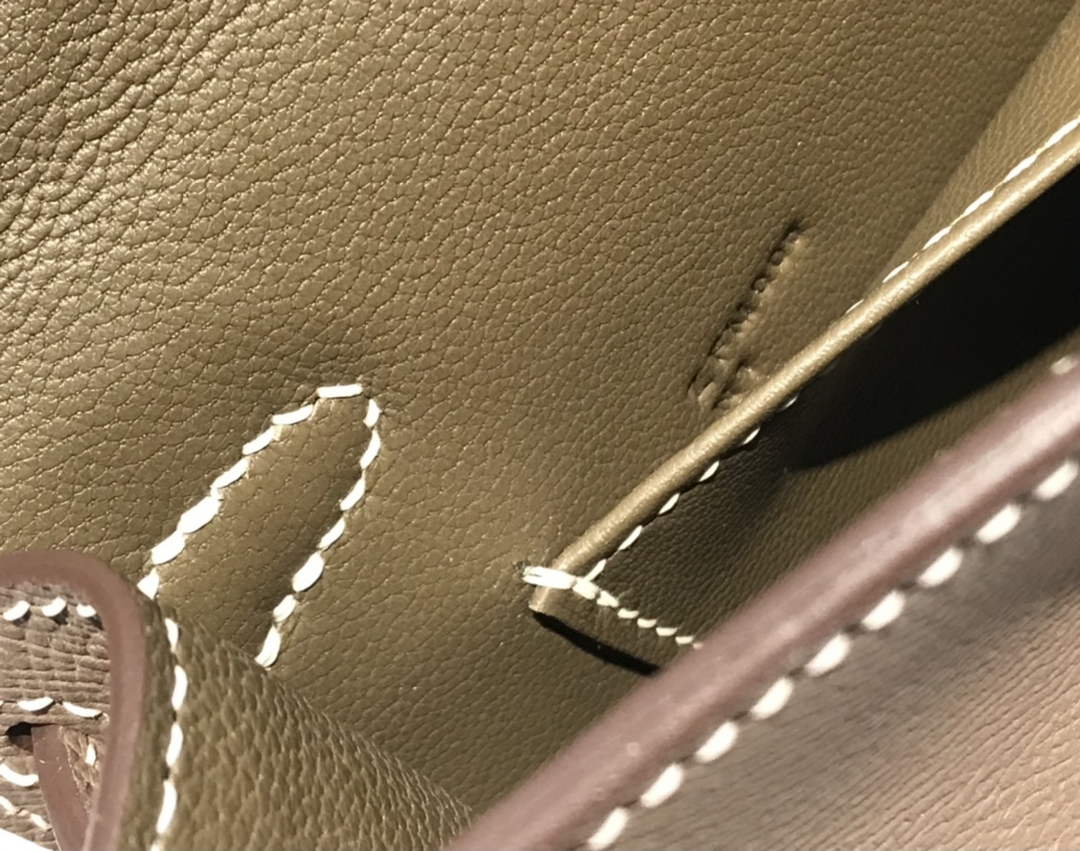 Hermes Kelly Mini II Bag 19 Gold Hardware with Epsom Dark Gray