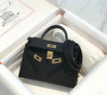 Hermes Kelly Mini II Bag 19 Gold Hardware with Epsom Black