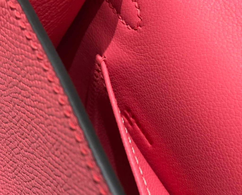 Hermes Kelly Mini II Bag 19 Gold Hardware with Epsom Pink