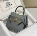 Hermes Kelly Mini II Bag 20 Gray Green Epsom with Gold Hardware