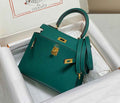Hermes Kelly Mini II Bag 20 Green Epsom with Gold Hardware