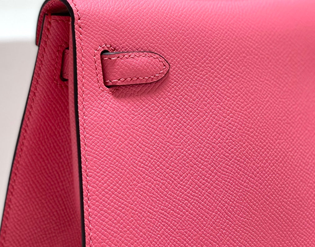 Hermes Kelly Mini II Bag 20 Pink Epsom with Gold Hardware