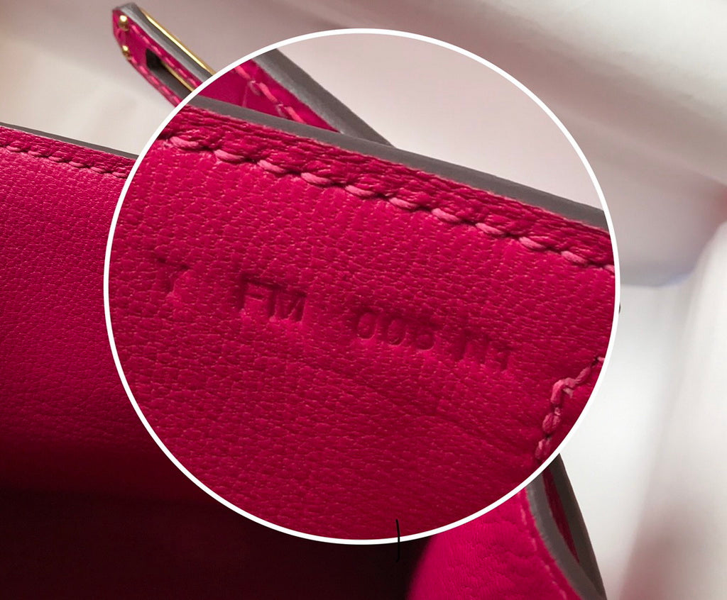 Hermes Kelly Mini II Bag 22 Plum Crocodile Leather Gold half Handmade