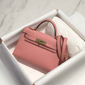 Hermes Kelly Mini II Bag Pink Epsom with Gold Hardware 19