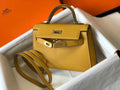 Hermes Kelly Mini II Bag Yellow Epsom with Gold Hardware 19