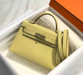 Hermes Kelly Mini II Bag Light Yellow Epsom with Gold Hardware 19