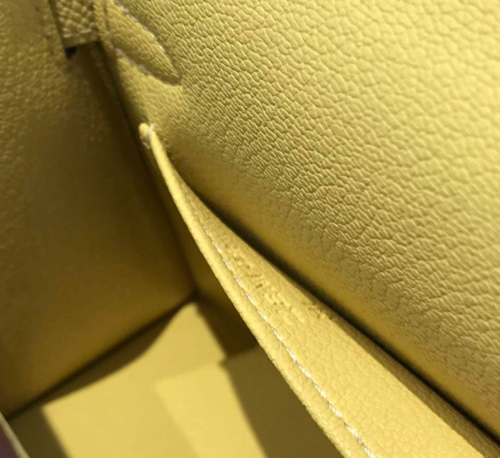 Hermes Kelly Mini II Bag Light Yellow Epsom with Gold Hardware 19