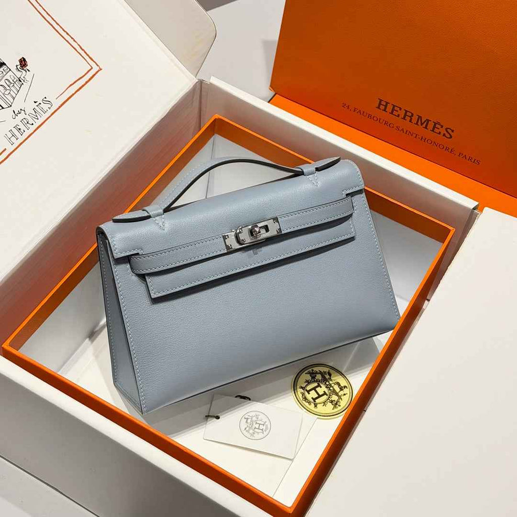 Hermès Kelly Pochette, Kelly Cuts Swift Leather