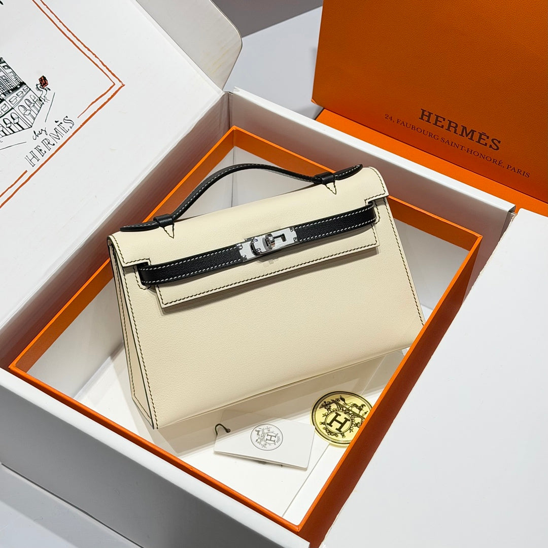 Hermès Kelly Pochette, Kelly Cuts For Sale, Swift Leather