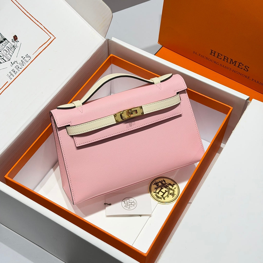 Hermès Kelly Pochette, Kelly Cuts Swift Leather
