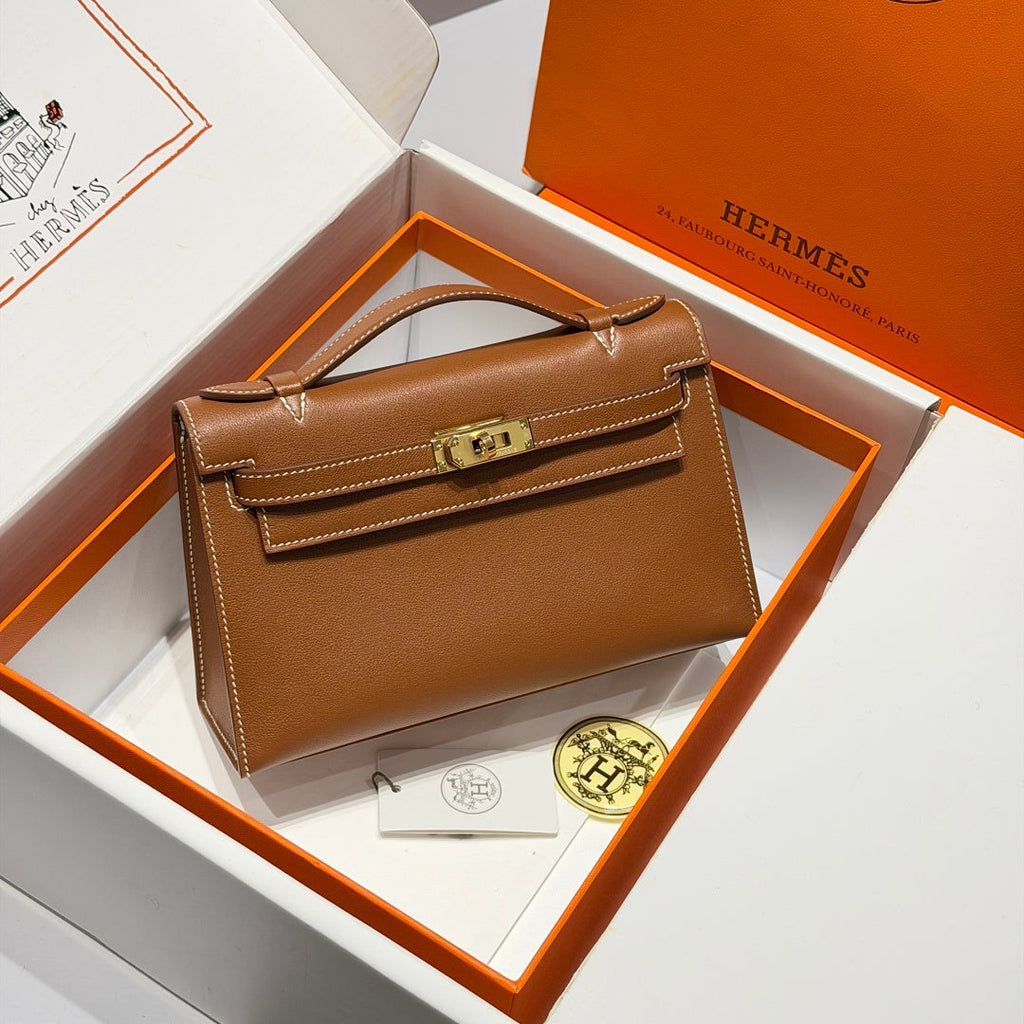 Hermès Kelly Pochette, Kelly Cuts For Sale, Swift Leather