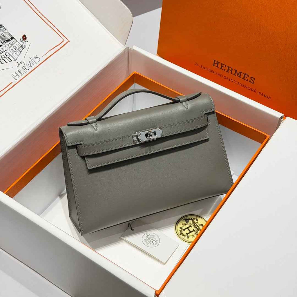 Hermès Kelly Pochette, Kelly Cuts For Sale, Swift Leather