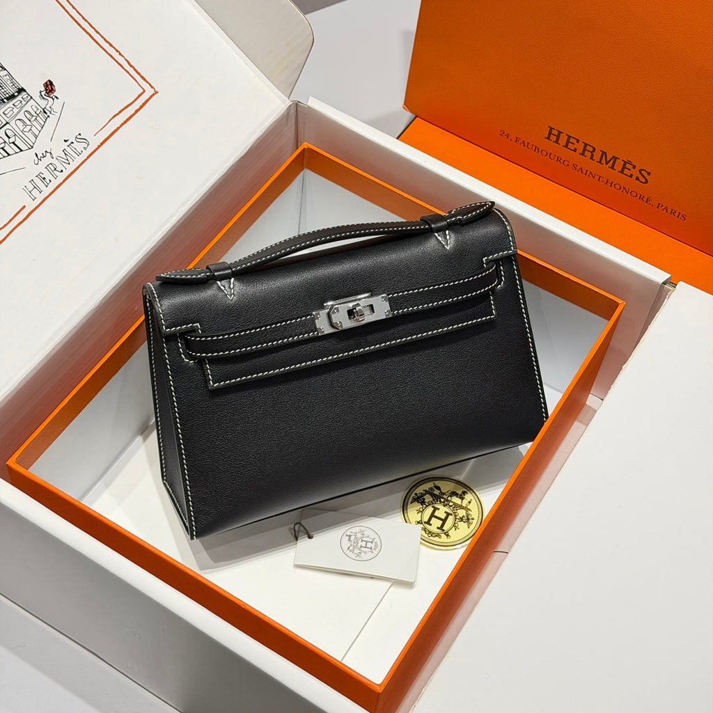 Hermès Kelly Pochette, Kelly Cuts For Sale, Swift Leather