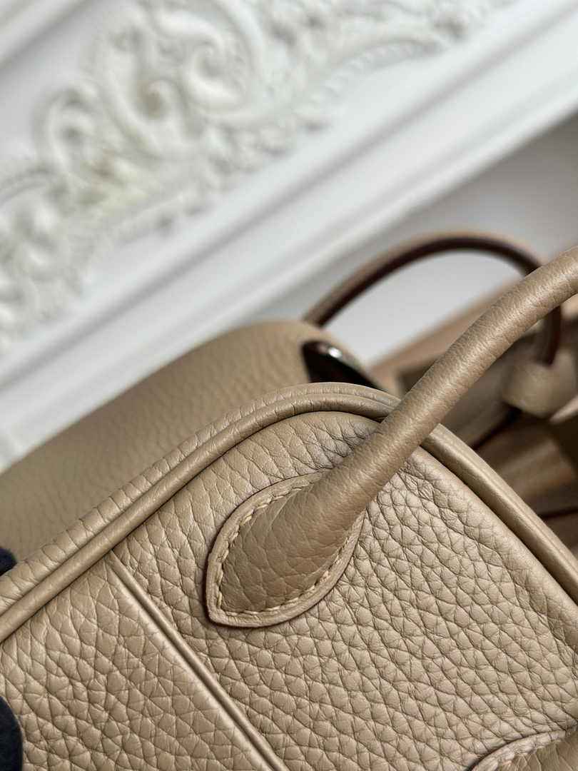 Hermes Lindy Mini Bag Togo Leather Light Gray Silver H68622