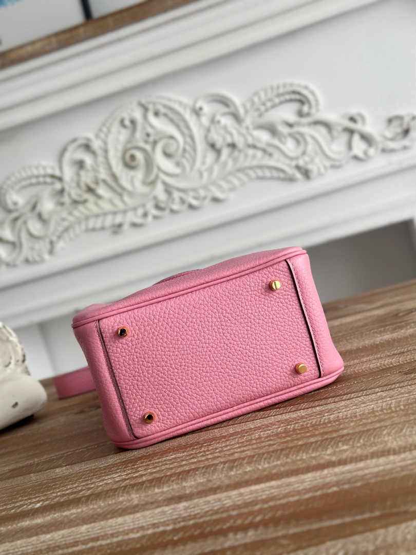 Hermes Lindy Mini Bag Togo Leather Pink Gold H68626
