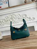 Hermes Lindy Mini Bag Green Togo Leather Gold H68632