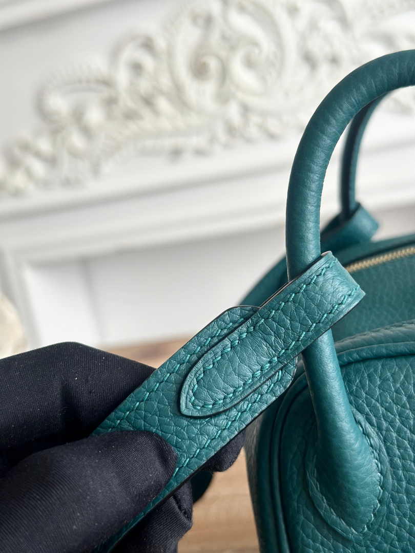 Hermes Lindy Mini Bag Green Togo Leather Gold H68632