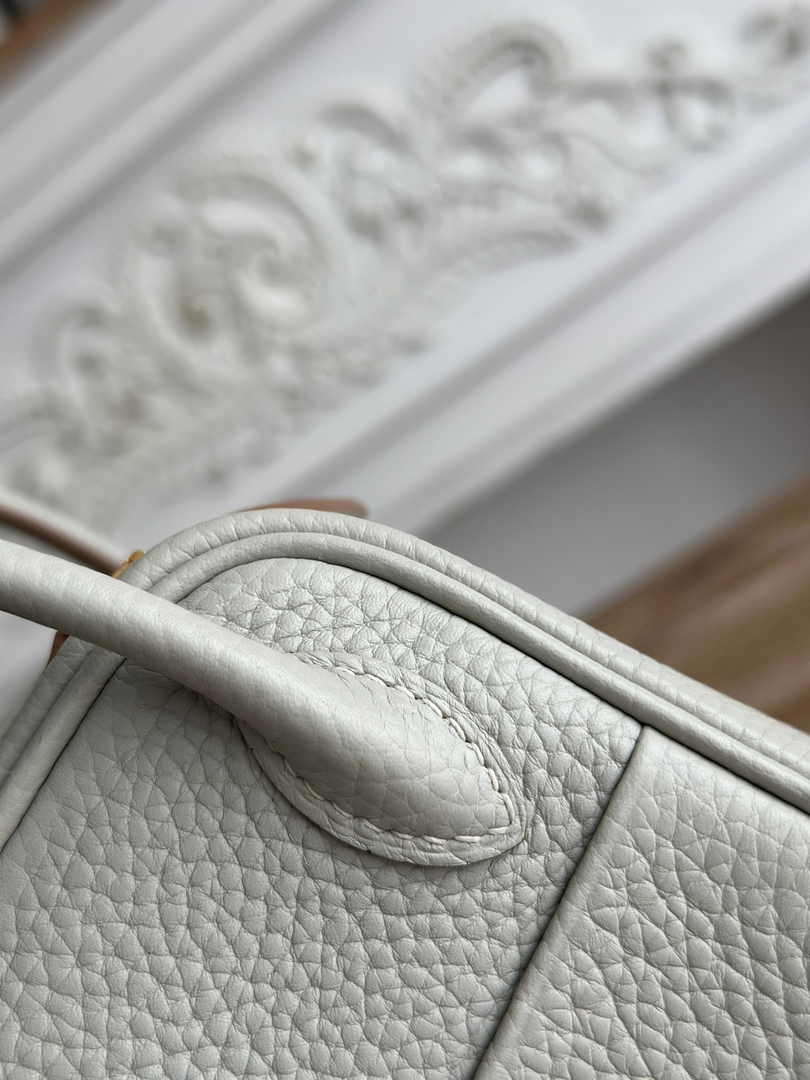 Hermes Lindy Mini Bag Light Gray Togo Leather Gold H68652