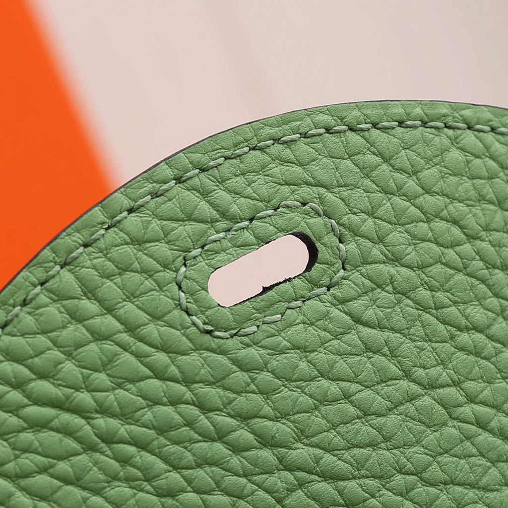 Hermes Lindy Mini Bag Green Togo Leather Gold Hardware H8601