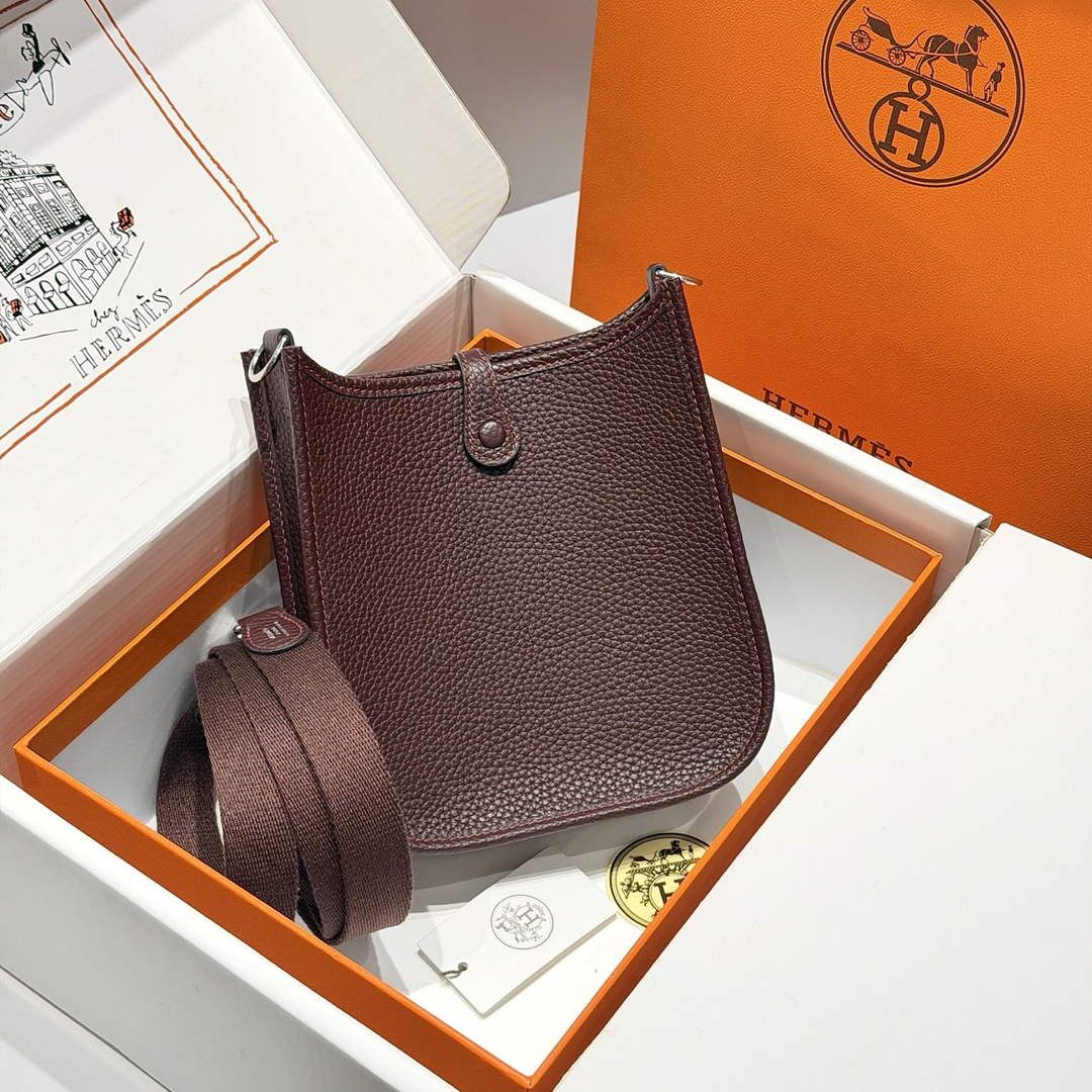 Hermes Mini Evelyne 16 Bag in Taurillon Clemence Leather H069433
