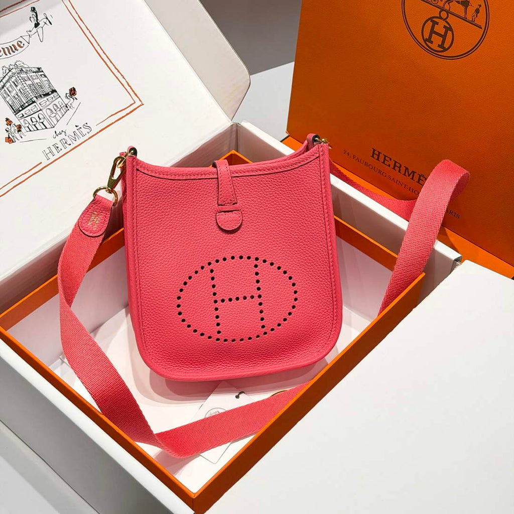Hermes Mini Evelyne 16 Bag in Taurillon Clemence Leather H069434