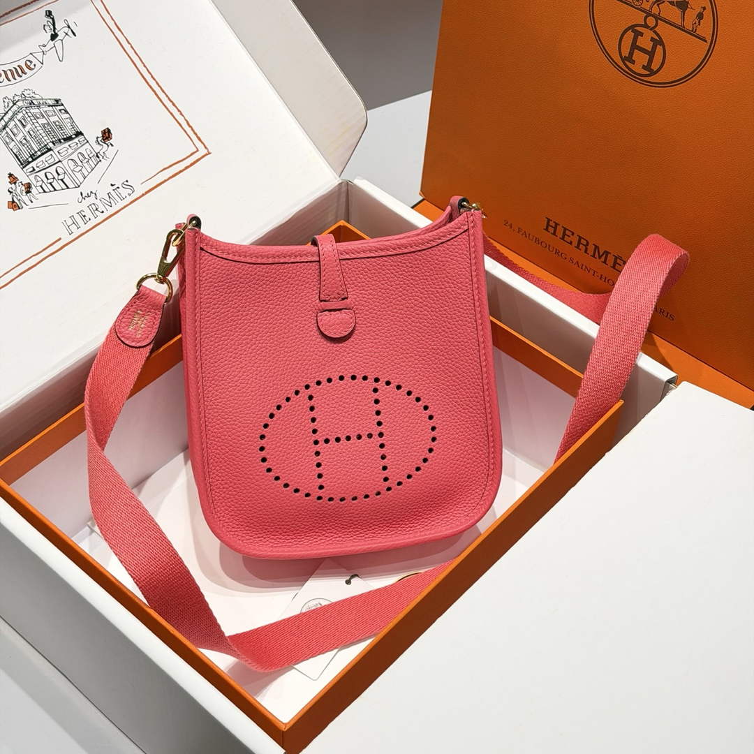 Hermes Mini Evelyne 16 Bag in Taurillon Clemence Leather H069434