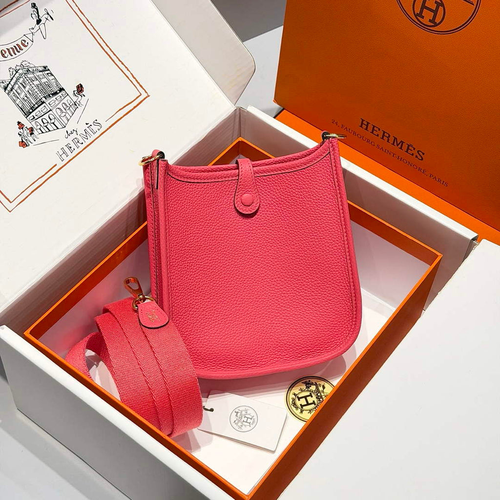 Hermes Mini Evelyne 16 Bag in Taurillon Clemence Leather H069434
