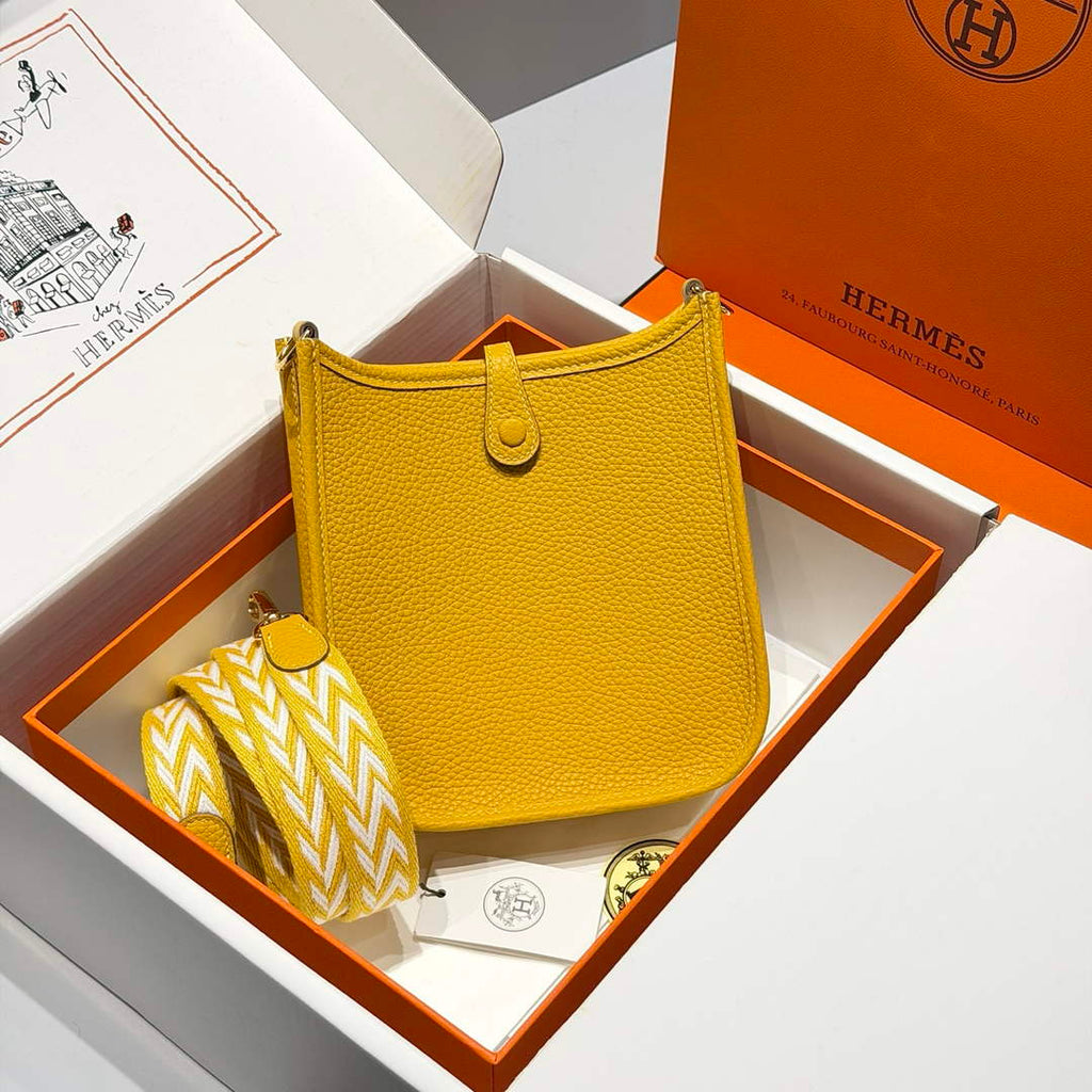 Hermes Mini Evelyne 16 Bag in Taurillon Clemence Leather H069440