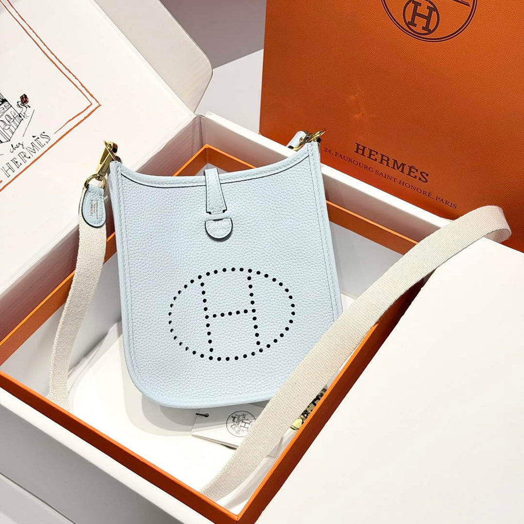 Hermes Mini Evelyne 16 Bag in Taurillon Clemence Leather H069442